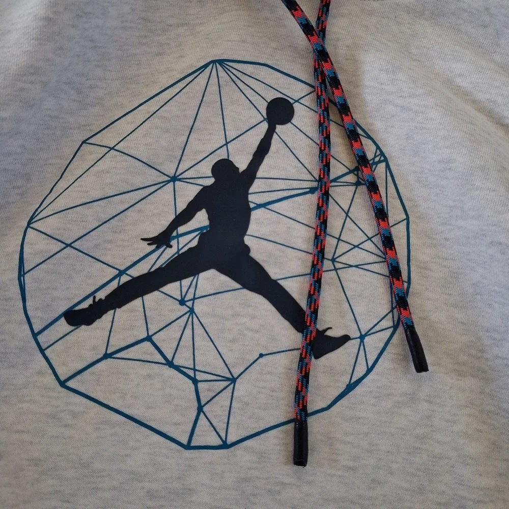 jordan essentials mountain large nike lacing beige hoodie streetwear athleisure